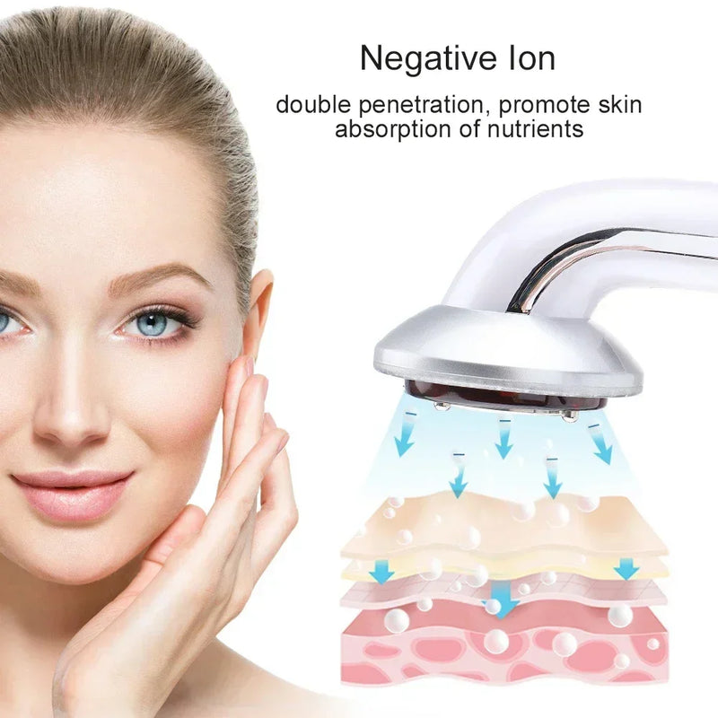 Enhanced appearance of skin texture and tone after regular sessions with the device