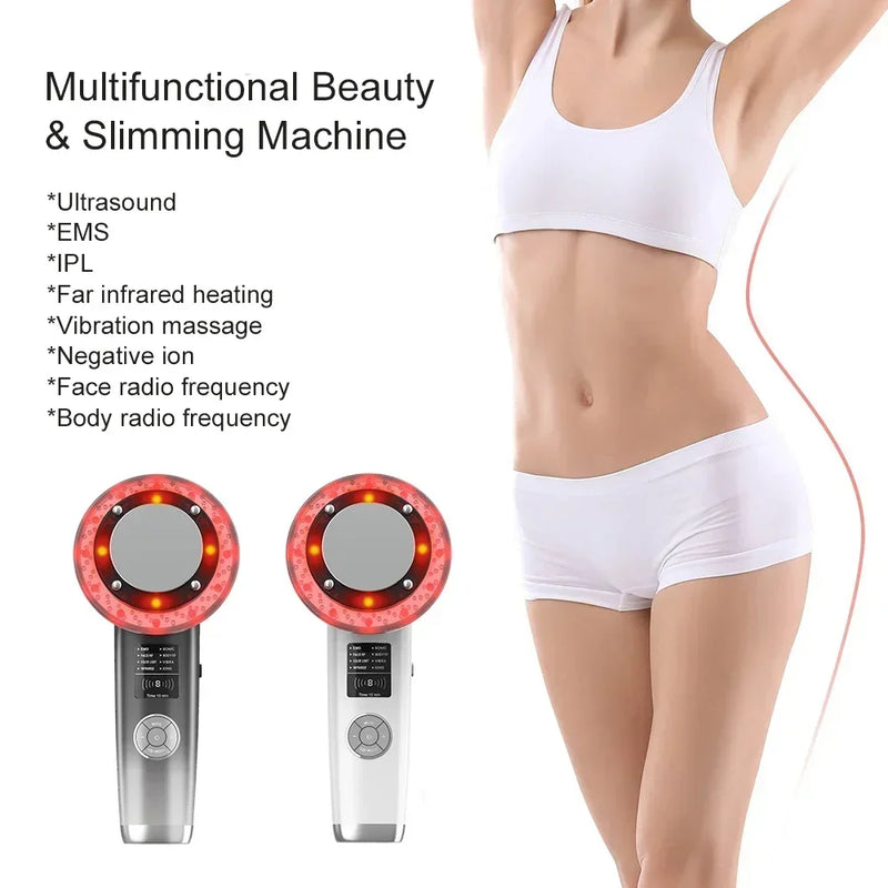 Before and after photos demonstrating the remarkable body slimming results achieved with regular use of the 8 In 1 machine