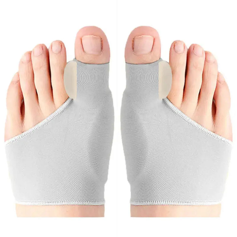 Close-up of Bunion Corrector Sleeves, highlighting the comfortable gel toe separator for bunion relief