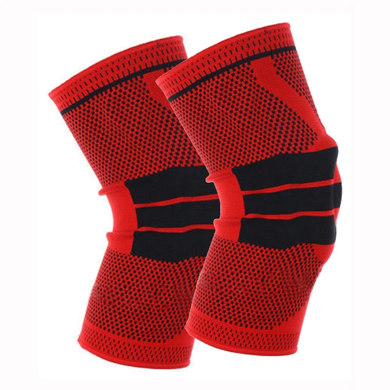 Knee Compression Sleeves with Silicone Gel